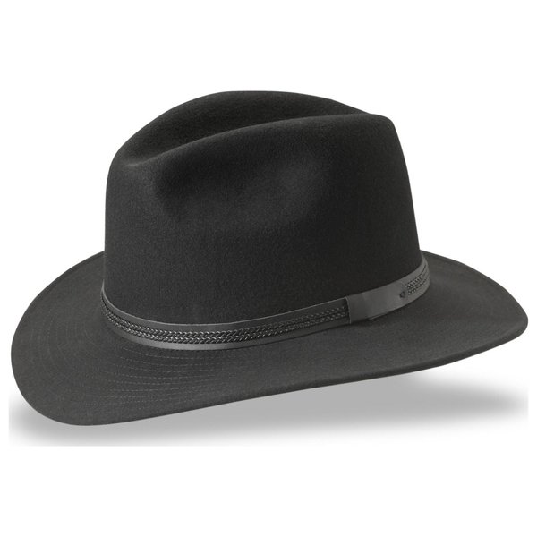 Tilley TWF1 Montana Wool Fedora Hat (Brown, 7 1/8)
