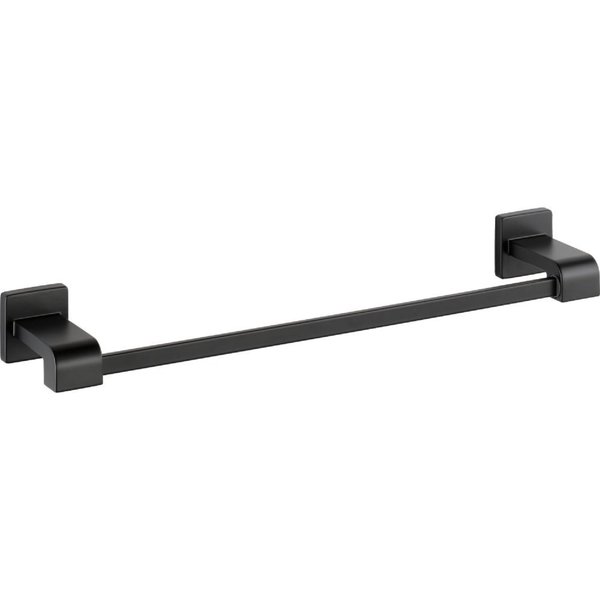 Delta 77518-BL Ara 18-in Wall Mount Towel Bar Bath Hardware Accessory in Matte Black