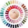 CÉLLOT 60 Pcs Baby Hair Clips Bows for Girls Mini Baby Bows Snap Clip Grosgrain Ribbon 1.2" Tiny Hair Bows Clips for Baby Girls Toddlers Infant Fine Hair (30Colors in Pairs)