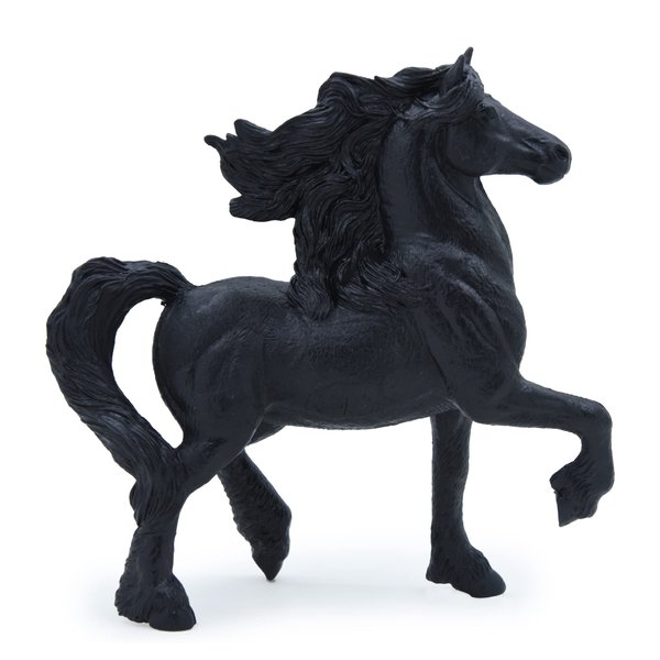 MODEBESO® Realistic Animal Figures Playset,Horse Figurines,Hand Painting Horse Figures,Educational Toy,Cake Toppers Christmas Birthday Gift for Kids Todllers (Black Horse)