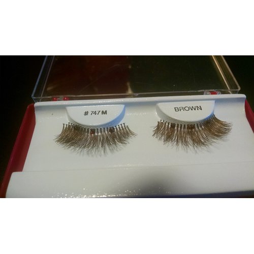 Handmade Magnetic Lashes - FULL LASH - 3 Magnets - 4 lash length options - brown or black (M, Brown)