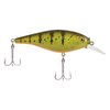 Berkley Flicker Shad Shallow Fishing Lure, Yellow Perch, 2/7 oz, 2 3/4in | 7cm Crankbaits, Size, Profile and Dive Depth Imitates Real Shad, Equipped with Fusion19 Hook,Black/Silver