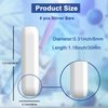 ONiLAB 8PCS 8 * 30mm Magnetic Stirrer Mixer Stir Bars, White Color, Stir Rod Magnetic, Laboratory Magnetic Stir Bar Set,Stir Plate Bar, Stir Plate Magnet Stick
