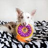 ZippyPaws - Original Donutz No Stuffing Squeaky Plush Dog Toy - Grape Jelly
