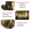 P1B/27 Human Hair Bundles Color #27 Straight Human Hair Bundles Honey Blonde Bundles Brazilian Unprocessed Virgin Hair 3 Bundles 10 12 14 Inch Highlight Bundles Hair Extensions