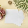 RINRDA 4x6 White Envelopes For Invitation,White A6 envelope 4.75 x 6.5 inch, 4X6 Envelopes for A6 cards,Self Seal envelopes for weddings, greeting cards,baby shower,photos,birthday (White)