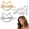 3Pcs Cat Hair Clips for Women Accessories - Kitty Hair Clips for Girls Hair Accessories Small Barrettes for Women Thin Hair and Thick Hair Clip Cat - Novelty Pins for Women Hair Jewelry for Women