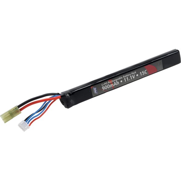 Evike Airsoft - ASG 11.1V High Performance Stick Type LiPo Battery (Configuration: 900mAh / 15C / Small Tam.)
