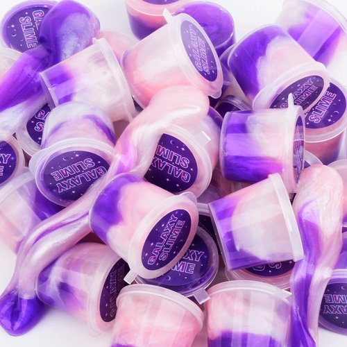 Galaxy Slime Kit 24 Pack, Party Favors for Kids, Non-Sticky Galaxy Slime Pack, Christmas Party Favors for Kids Goodie Bag Stuffers, Stress Relief Toy for Girl and Boys 6 7 8 9 10 11 12