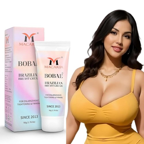 MACARIA Bobae Brazilian Breast Cream | Bust Tightening Shape & Size up Toning Cream Quick Growth Lifting & Firming Breast Enhancement Gel for bigger Boobs for Women enlargement cream for quick growth