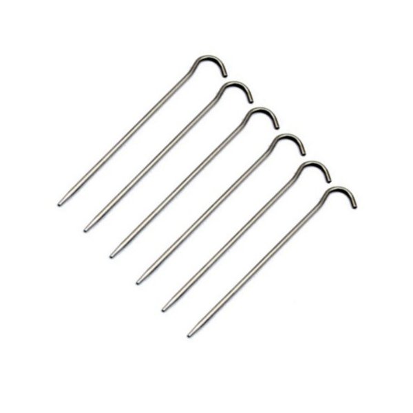 TOAKS Titanium Tent Stakes (Shepherd's Hook)