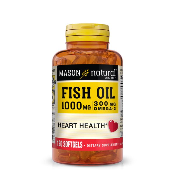 Mason Vitamins Mason Fish Oil 1000mg Omega-3 Softgels
