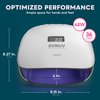 SUNUV SUN4 48W UV LED Nail Lamp, UV Light for Nails, LED UV Lamp for Gel Nails with 4 Timer Settings, Nail Dryer for Gel Polish for Home Salon Black