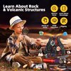 Woumserta Volcano Dig Kit - 10 Rocks Excavation Kit, Gemstone Rocks for Kids, Fossil Volcano Toys Dig Kits for Rocks Collection, Volcano Toys for Boys Girls and up Year Old Birthday Gifts