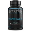 SmarterVitamins Omega 3 Fish Oil, Strawberry Flavor, Burpless, Tasteless, 2000mg, DHA EPA Triple Strength Brain Support, Joint Support, Made with AlaskOmega®, Heart Support