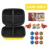 TONYLAIJIANTAO Toy Storage Organizer Case Compatible with Bakugan Armored Alliance Collectible Action Figures, BakuCores, Bakugan Ultra and Trading Cards (Case Only) (Yellow-A)