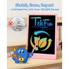TEKFUN LCD Writing Tablet Doodle Board, 10inch Colorful Drawing Tablet Writing Pad, Easter Basket Stuffers for Kids Toys Gifts for 3 4 5 6 7 8 Year Old Girls Boys (Pink)