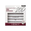 i-ENVY 20D Extension Cluster Individual Lashes, Easy to Apply, Flat Tapered-End Root, Pre-fanned Volume Lashes, J Curl with Soft Fiber, Quick Application for Salon Quality & Result (Short)