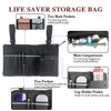 Wheelchair Pouch Side Pocket,Wheelchair Bags,Wheelchair Rollator Accessories,Wheelchair Bag Armrest,Electric Power Wheelchair Cup Holder Attachment,Wheelchair Side Bag with Cup Holder for Wheelchair
