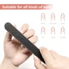 5 Pack Nail File and Buffer Block, Professional Manicure Tools Kits, 100/180 Grit, Black Nail Pedicure File and Sanding Buffing Grinding Plisher File