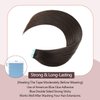 Sunya Tape in Hair Extensions Human Hair 18 inches Silky Straight Remy Human Hair Seamless Skin Weft Hair Extensions Tape in 18 inches #2 Dark Brown 50 Gram 20Pcs/Pack Thick Hair