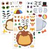 JOYIN 36PCS 9"x6" Make a face Stickers for Kids, Make Your Own Safari Animal Stickers, Jungle Party Favors Kids Crafts, Goodie Bags Stuffers for Kids, Classroom Rewards