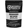 Blackout Coffee, Morning Reaper Medium Roast Coffee, Bold, Strong Aromatic & Super Smooth Flavor, Fresh Roasted in the USA – 12 oz Bag (Ground Coffee)