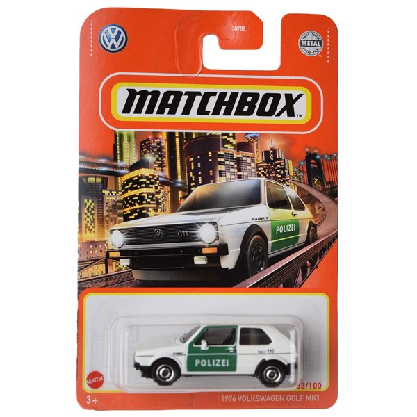 Matchbox 1976 Volkswagen Golf MK1, [White] 33/100