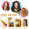 Yilloog 60 Pieces Spiral Curlers Styling Kit 2 Styles No Heat Hair Wave Heatless Curler Silicone Hair Curlers with 2 Pieces Hooks and Bags for Women Girl's Long and Short Medium Hair(17.7 Inch)