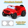 Jeep for Rubber Ducks, 3.5 Inch Jeep Toy Match Most 2 in Rubber Ducks, Jeep Toy for Jeep Dashboard Decorations Accessory Jeep Duck Collection Christmas Birthday Gifts(red)